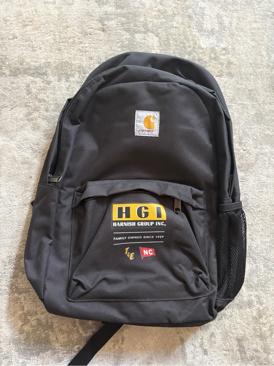 Carhartt Other - Carhartt Black Backpack with Yellow HGI Logo